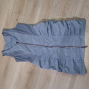 Wearables Women's Sleeveless Cotton Dress Blue Size M